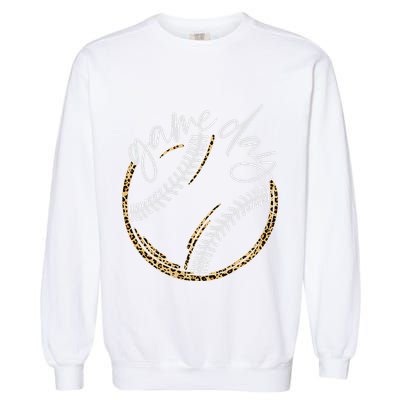 Game Day Baseball Baseball Life Softball Life For Mom Garment-Dyed Sweatshirt