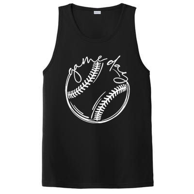 Game Day Baseball Baseball Life Softball Life Gift For Mom PosiCharge Competitor Tank