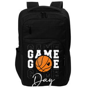 Game Day Basketball Boy Girl Basketball Mom Impact Tech Backpack