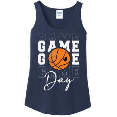 Game Day Basketball Boy Girl Basketball Mom Ladies Essential Tank