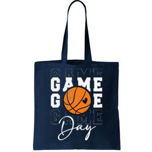 Game Day Basketball Boy Girl Basketball Mom Tote Bag