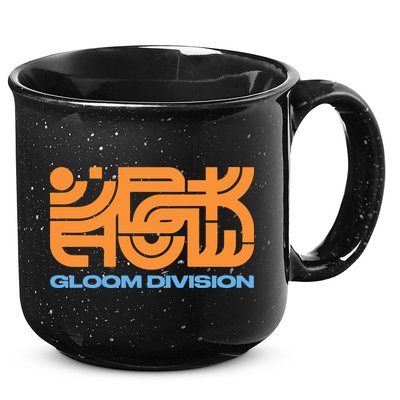 Gloom Division Black 15oz Campfire Ceramic Mug