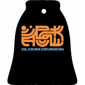 Gloom Division Black Ceramic Bell Ornament