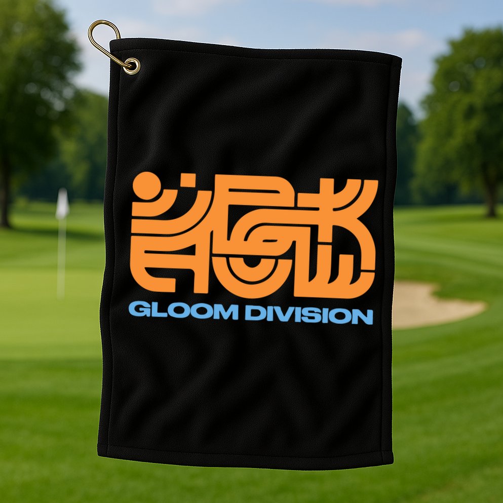 Gloom Division Black Golf Towel