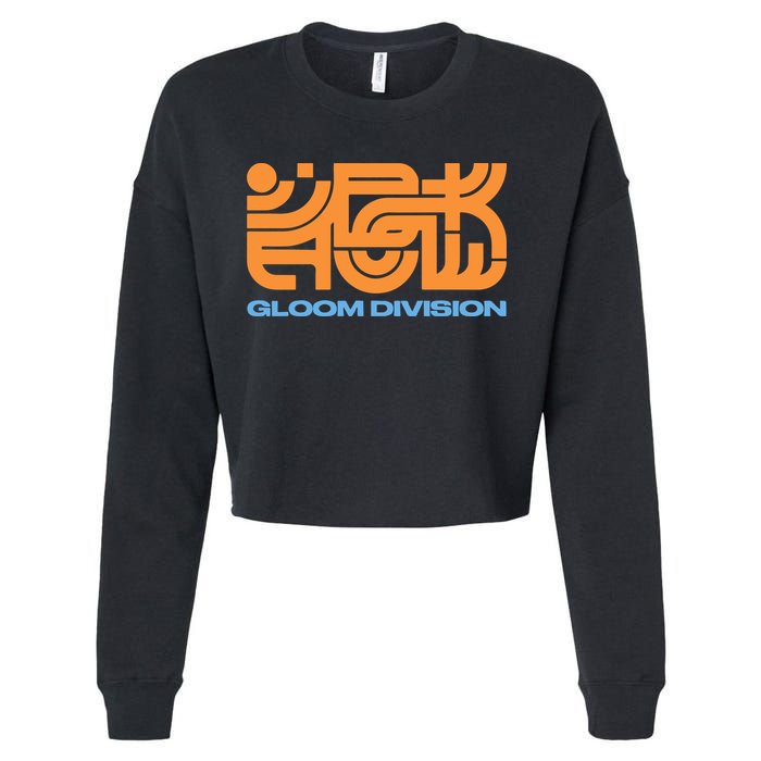 Gloom Division Black Cropped Pullover Crew