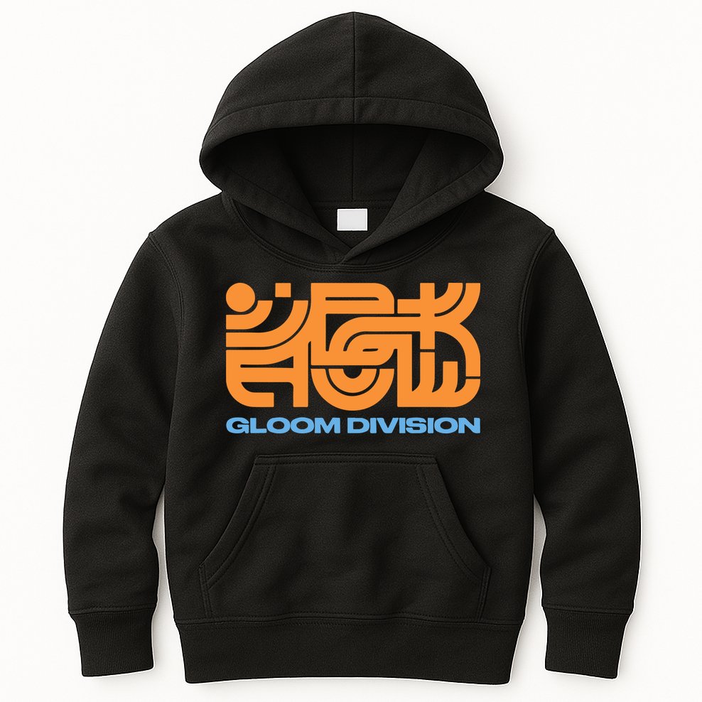 Gloom Division Black Kids Hoodie