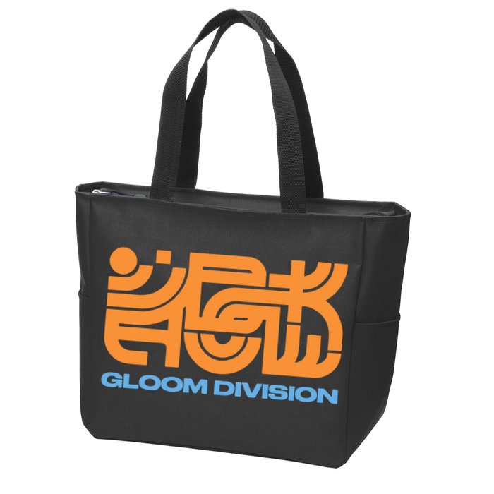 Gloom Division Black Zip Tote Bag