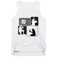 Game Day Baseball Baseball Life Mom for mother's day Tank Top