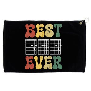 Guitarist Dad Best D A D Ever Guitar Daddy Father Husband Gift Grommeted Golf Towel