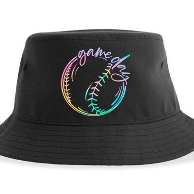 Game Day Baseball Baseball Life Softball Life Mom Tie Dye Sustainable Bucket Hat