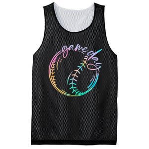 Game Day Baseball Baseball Life Softball Life Mom Tie Dye Mesh Reversible Basketball Jersey Tank