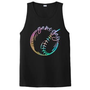 Game Day Baseball Baseball Life Softball Life Mom Tie Dye PosiCharge Competitor Tank