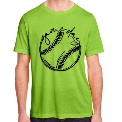 Game Day Baseball Baseball Life Softball Life For Mom Gift Adult ChromaSoft Performance T-Shirt