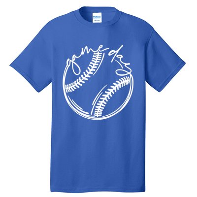 Game Day Baseball Baseball Life Softball Life For Mom Gift Tall T-Shirt