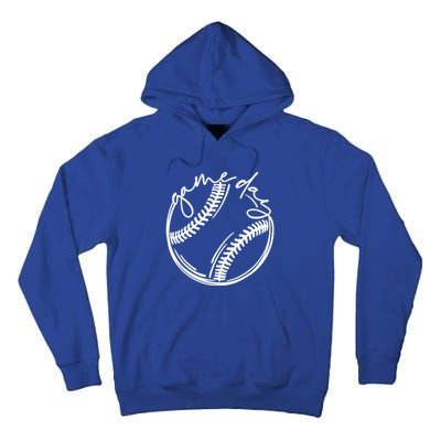 Game Day Baseball Baseball Life Softball Life For Mom Gift Tall Hoodie