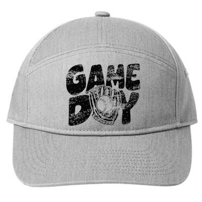 Game Day Baseball Happy Mothers Day Funny Gift Women Men 7-Panel Snapback Hat