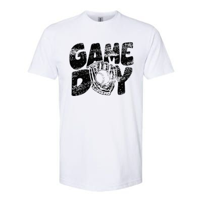 Game Day Baseball Happy Mothers Day Funny Gift Women Men Softstyle CVC T-Shirt