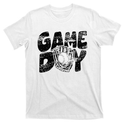 Game Day Baseball Happy Mothers Day Funny Gift Women Men T-Shirt