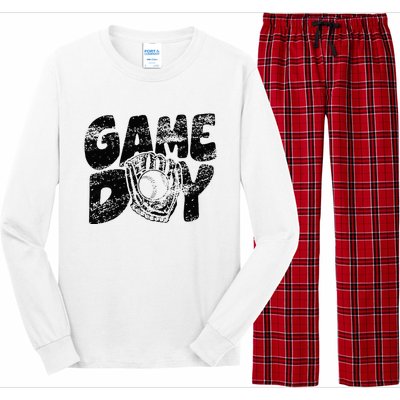 Game Day Baseball Happy Mothers Day Funny Gift Women Men Long Sleeve Pajama Set