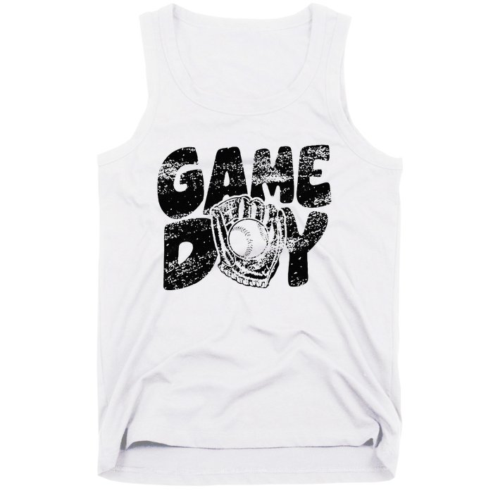 Game Day Baseball Happy Mothers Day Funny Gift Women Men Tank Top