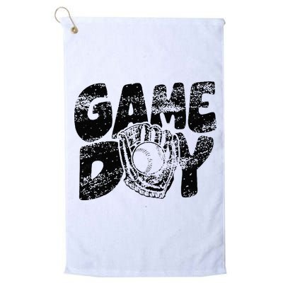 Game Day Baseball Happy Mothers Day Funny Gift Women Men Golf Towel
