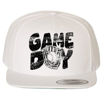 Game Day Baseball Happy Mothers Day Funny Gift Women Men Wool Snapback Cap