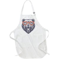 Game Day Bear Full-Length Apron With Pockets