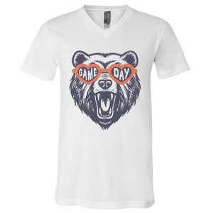 Game Day Bear V-Neck T-Shirt