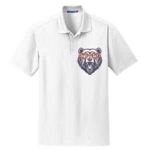 Game Day Bear Dry Zone Grid Polo