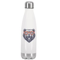 Game Day Bear Stainless Steel Insulated Water Bottle