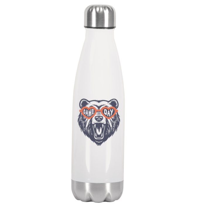 Game Day Bear Stainless Steel Insulated Water Bottle