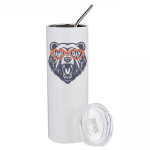 Game Day Bear Stainless Steel Tumbler