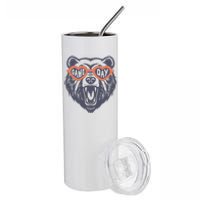 Game Day Bear Stainless Steel Tumbler