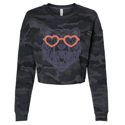 Game Day Bear Cropped Pullover Crew