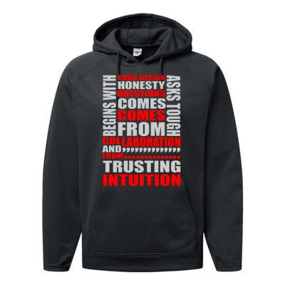 Good Design Begins With Honesty Asks Tough Questions Comes From Collaboration Performance Fleece Hoodie