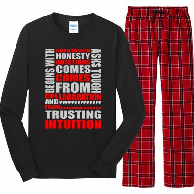 Good Design Begins With Honesty Asks Tough Questions Comes From Collaboration Long Sleeve Pajama Set