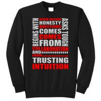 Good Design Begins With Honesty Asks Tough Questions Comes From Collaboration Tall Sweatshirt