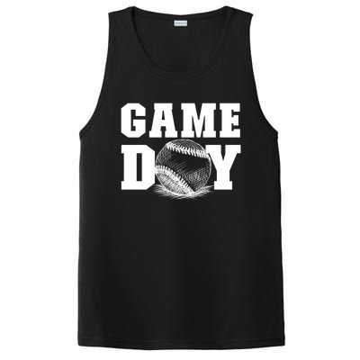 Game Day Baseball Funny Gift Mom Game Day Baseball Funny Gift Baseball Gift PosiCharge Competitor Tank