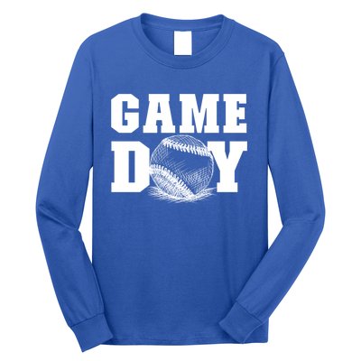 Game Day Baseball Funny Gift Mom Game Day Baseball Funny Gift Baseball Gift Long Sleeve Shirt