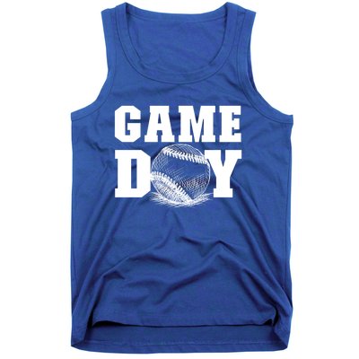 Game Day Baseball Funny Gift Mom Game Day Baseball Funny Gift Baseball Gift Tank Top