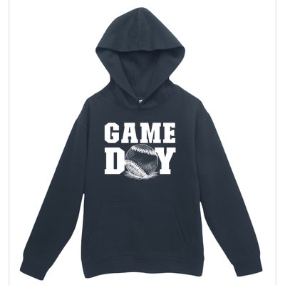 Game Day Baseball Funny Gift Mom Game Day Baseball Funny Gift Baseball Gift Urban Pullover Hoodie