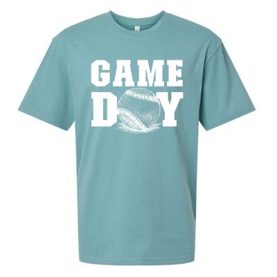 Game Day Baseball Funny Gift Mom Game Day Baseball Funny Gift Baseball Gift Sueded Cloud Jersey T-Shirt