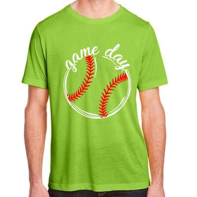 Game Day Baseball Softball Life For Mom Dad Son Daughter Gift Adult ChromaSoft Performance T-Shirt