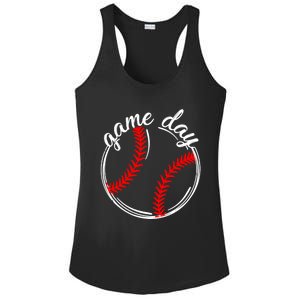 Game Day Baseball Softball Life For Mom Dad Son Daughter Gift Ladies PosiCharge Competitor Racerback Tank