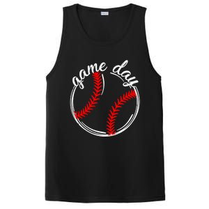 Game Day Baseball Softball Life For Mom Dad Son Daughter Gift PosiCharge Competitor Tank