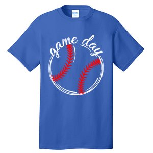 Game Day Baseball Softball Life For Mom Dad Son Daughter Gift Tall T-Shirt