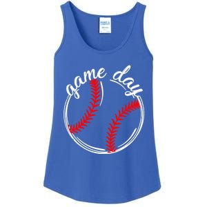 Game Day Baseball Softball Life For Mom Dad Son Daughter Gift Ladies Essential Tank