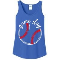 Game Day Baseball Softball Life For Mom Dad Son Daughter Gift Ladies Essential Tank