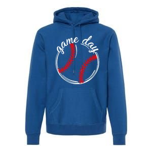 Game Day Baseball Softball Life For Mom Dad Son Daughter Gift Premium Hoodie