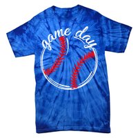 Game Day Baseball Softball Life For Mom Dad Son Daughter Gift Tie-Dye T-Shirt